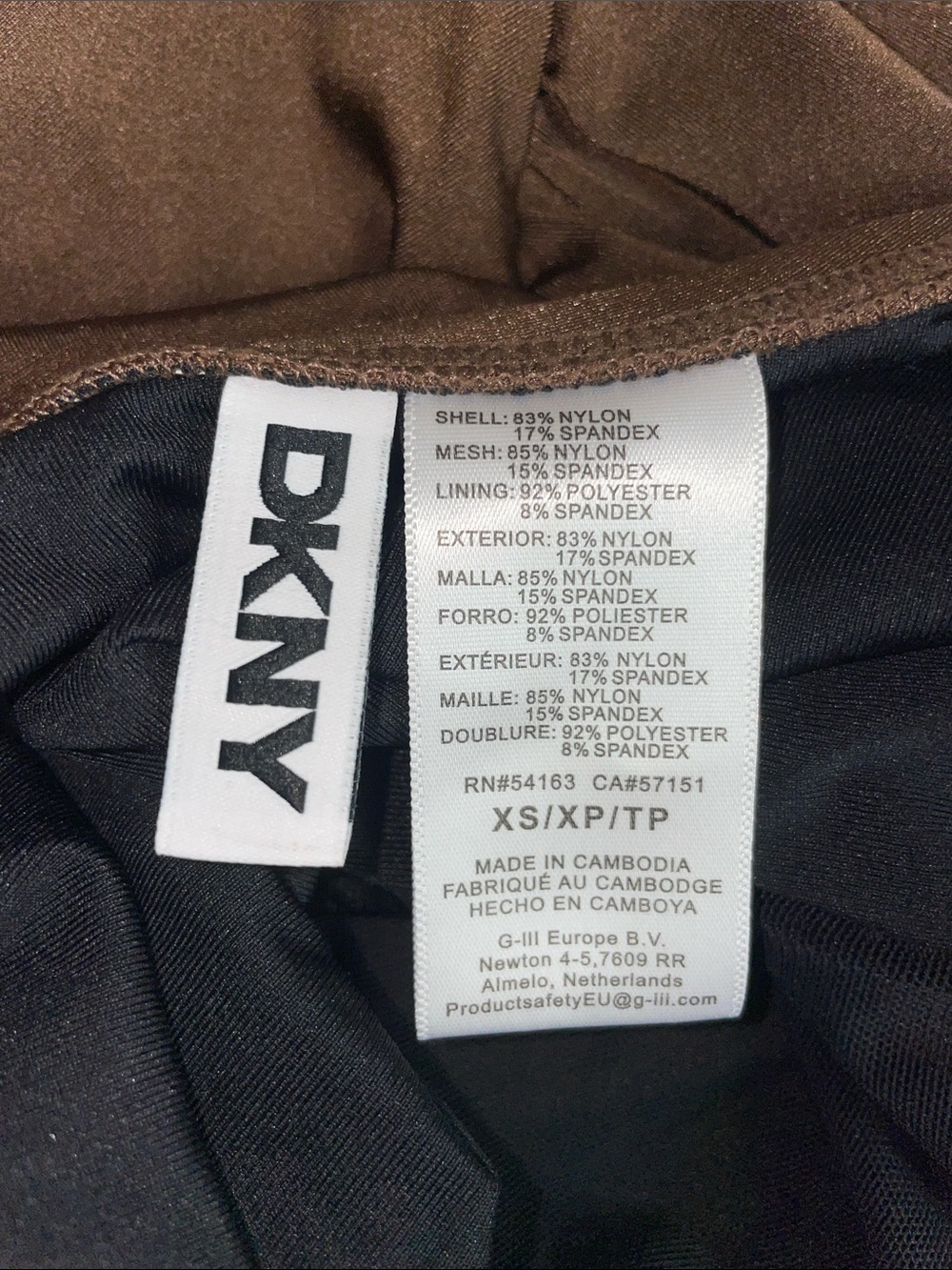 DKNY Brown Twist-Front One-Piece Swimsuit NWT - Picture 13 of 15